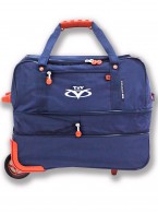 Дорожная сумка на колесах TsV 443,20 синий/апельсин
