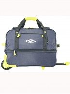 Дорожная сумка на колесах TsV 443,20 серый/лимон