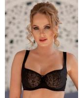 Бюстгальтер Lady Lux 692 Черный миндаль