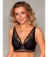 Бюстгальтер Lady Lux 270 Черно-коричневый